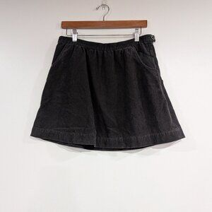 J. Crew Factory Corduroy A-Line Mini Skirt with Pockets Grey Size 6